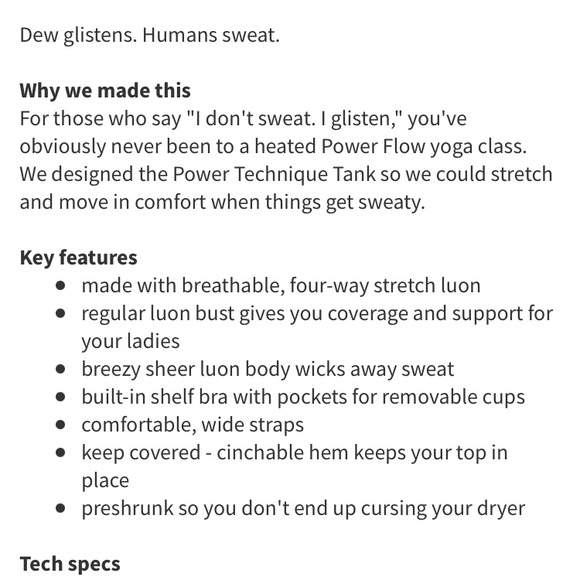 EUC Lululemon Power Technique tank size 6 - Picture 10 of 15